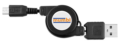 mumbi aufrollbares Kabel USB 2.0 Typ A auf Micro-B Stecker von mumbi
