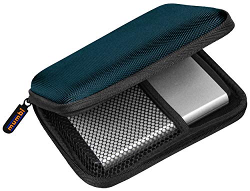 mumbi externe Festplattentasche bis 6,35 cm (2,5 Zoll) blau von mumbi