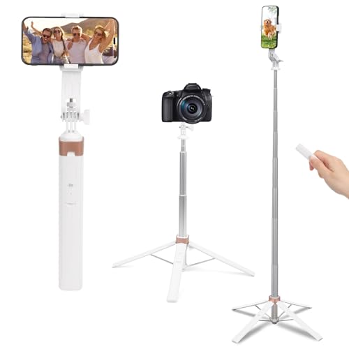 178cm Selfie Stick Stativ Ausziehbares All-in-One-Handystativ mit Bluetooth Fernbedienung,180° Drehbarer StativStänder,Tragbares Reisestativ Handy Stativ für Selfies Videoaufnahmen Vlog 178cm Selfie Stick Stativ Ausziehbares All-in-One-Handystativ mit Bluetooth Fernbedienung,180° Drehbarer StativStänder,Tragbares Reisestativ Handy Stativ für Selfies Videoaufnahmen Vlog von mumisuto