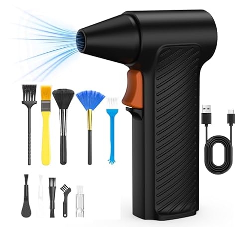 Elektrische Staubgebläse, 110000 U/Min Electric Air Duster, USB Wiederaufladbar, Druckluftspray PC Reinigungsset mit 5000mah Akku für Computer, Tastaturen, Autos, Sofas Elektrische Staubgebläse, 110000 U/Min Electric Air Duster, USB Wiederaufladbar, Druckluftspray PC Reinigungsset mit 5000mah Akku für Computer, Tastaturen, Autos, Sofas von mumisuto