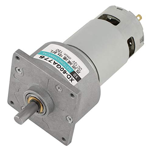 Getriebemotor DC-Getriebemotor DC12V/24V 35W Großer Drehmomentmotor DC-Mikro-Metallgetriebemotor Einstellbare Geschwindigkeit CW/CCW(12V 150rpm) von mumisuto