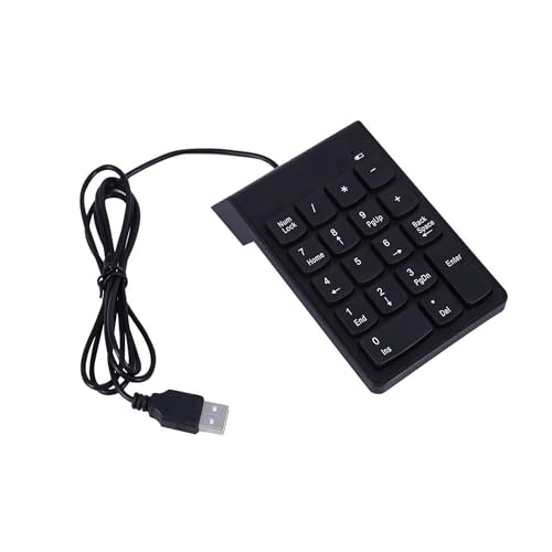 mumisuto USB Mini Ziffernblock USB Ziffernblock Mini Ziffernblock Numpad 18 Tasten Tastatur für Laptop Desktop PC Pro von mumisuto