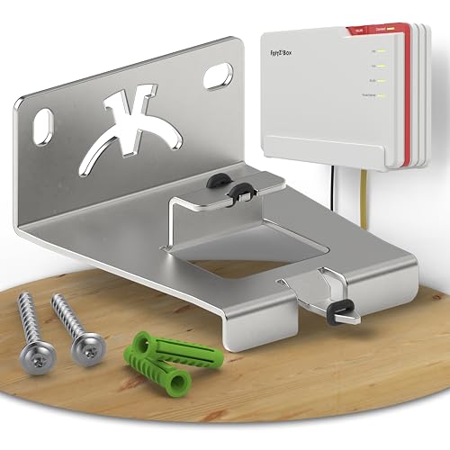Fritzbox 5690 pro Wandhalterung | Edelstahl Router Wandhalterung geeignet für Fritzbox 5690 Pro | Fritzbox Wandhalterung inkl. Montagezubehör | Wandhalterung Fritzbox 5690 Pro aus deutscher Produktion Fritzbox 5690 pro Wandhalterung | Edelstahl Router Wandhalterung geeignet für Fritzbox 5690 Pro | Fritzbox Wandhalterung inkl. Montagezubehör | Wandhalterung Fritzbox 5690 Pro aus deutscher Produktion von munda.living