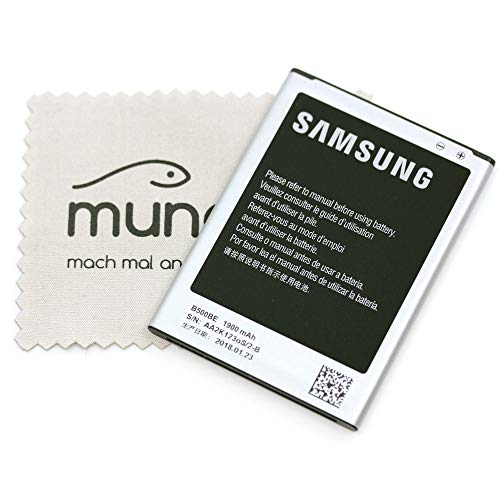 Akku für Samsung Original EB-B500BE für Samsung i9190 Galaxy S4 mini i9195 Galaxy S4 mini LTE mit mungoo Displayputztuch von mungoo mach mal anders ...
