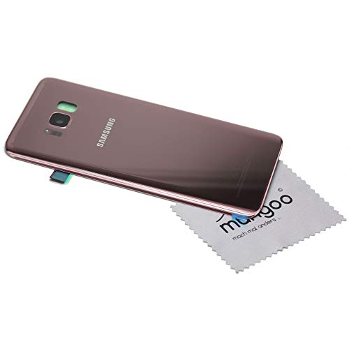 Akkudeckel für Original Samsung für Samsung Galaxy S8 Plus G955F Akkufachdeckel pink Back Cover mit mungoo Displayputztuch von mungoo mach mal anders ...