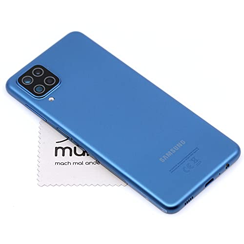 Akkudeckel für Samsung Original für Samsung Galaxy A12 (A125F) Blau Backcover Deckel Rückwand mit mungoo Displayputztuch von mungoo mach mal anders ...