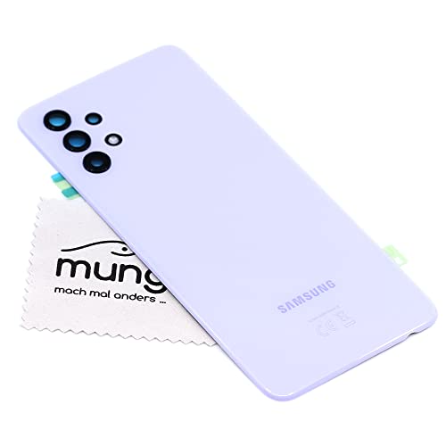 Akkudeckel für Samsung Original für Samsung Galaxy A32 5G (A326B) Lila Backcover Deckel Rückwand mit mungoo Displayputztuch von mungoo mach mal anders ...