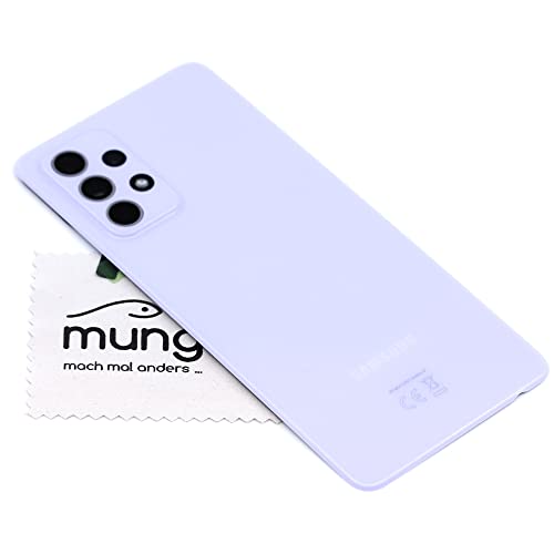 Akkudeckel für Samsung Original für Samsung Galaxy A52 (A525F) Lila Backcover Deckel Rückwand mit mungoo Displayputztuch von mungoo mach mal anders ...