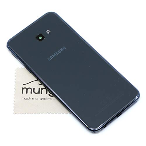 Akkudeckel für Samsung Original für Samsung Galaxy J4 Plus (J415F) Schwarz Backcover Deckel Rückwand mit mungoo Displayputztuch von mungoo mach mal anders ...