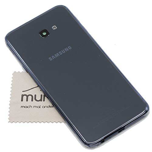 Akkudeckel für Samsung Original für Samsung Galaxy J4 Plus J415F schwarz Backcover mit mungoo Displayputztuch von mungoo mach mal anders ...