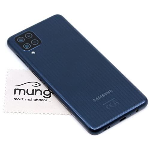 Akkudeckel für Samsung Original für Samsung Galaxy M12 (M127F) Schwarz Backcover Deckel Rückwand mit mungoo Displayputztuch von mungoo mach mal anders ...