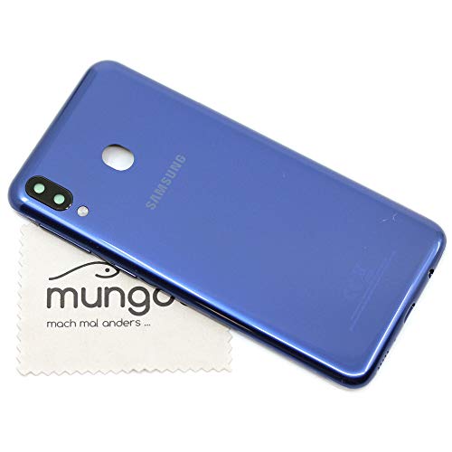 Akkudeckel für Samsung Original für Samsung Galaxy M20 (M205F) Blau Backcover Deckel Rückwand mit mungoo Displayputztuch von mungoo mach mal anders ...