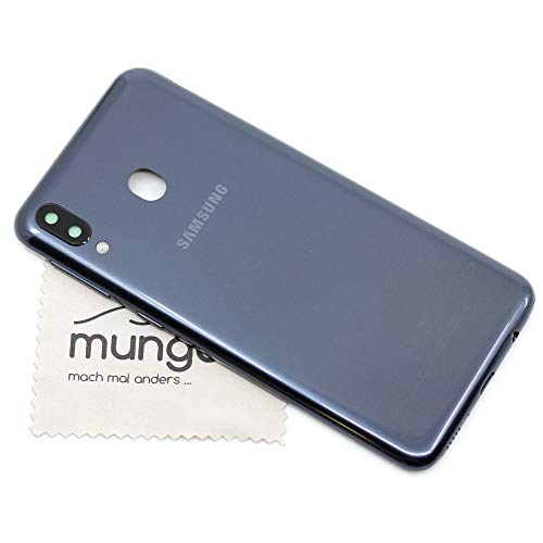 Akkudeckel für Samsung Original für Samsung Galaxy M20 (M205F) Grau Backcover Deckel Rückwand mit mungoo Displayputztuch von mungoo mach mal anders ...