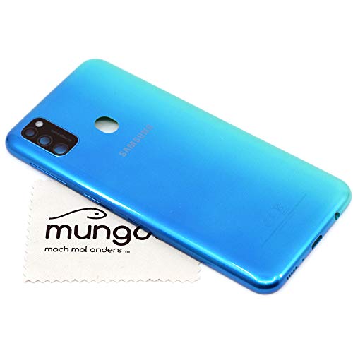 Akkudeckel für Samsung Original für Samsung Galaxy M30s (M307F) Blau Backcover Deckel Rückwand mit mungoo Displayputztuch von mungoo mach mal anders ...