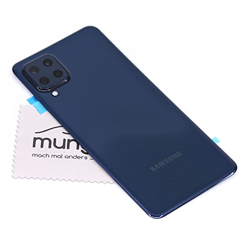 Akkudeckel für Samsung Original für Samsung Galaxy M32 (M325F) Schwarz Backcover Deckel Rückwand mit mungoo Displayputztuch von mungoo mach mal anders ...