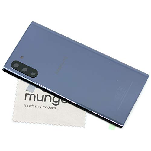 Akkudeckel für Samsung Original für Samsung Galaxy Note 10 (N970F) Schwarz Backcover Deckel Rückwand mit mungoo Displayputztuch von mungoo mach mal anders ...