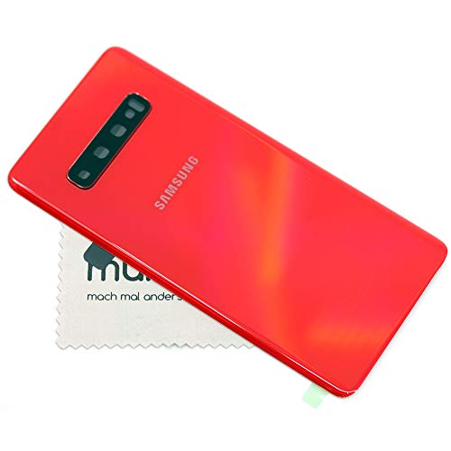 Akkudeckel für Samsung Original für Samsung Galaxy S10 Plus (G975F) Rot Backcover Deckel Rückwand mit mungoo Displayputztuch von mungoo mach mal anders ...