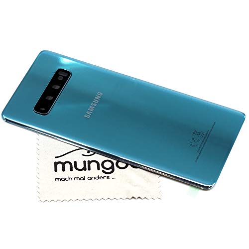 Akkudeckel für Samsung Original für Samsung Galaxy S10 Plus G975F Grün Backcover Deckel Rückwand mit mungoo Displayputztuch von mungoo mach mal anders ...
