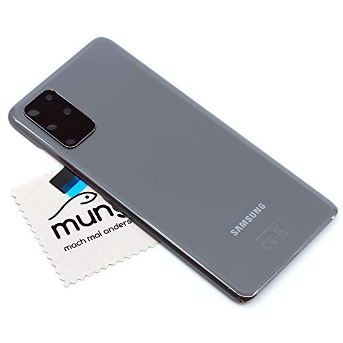 Akkudeckel für Samsung Original für Samsung Galaxy S20 Plus (G985F) Grau Backcover Deckel Rückwand mit mungoo Displayputztuch von mungoo mach mal anders ...