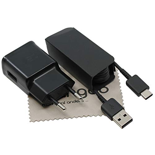 Ladegerät Typ-C für Original Blitz USB Ladekabel 1m für Samsung Galaxy A30 / Galaxy A50 / Galaxy A70 / Galaxy S10 / Galaxy S10 Plus/Galaxy S10e mit mungoo-Displayputztuch von mungoo mach mal anders ...