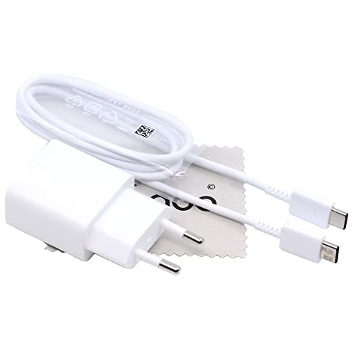 Ladegerät für Original Samsung EP-T1510 für Galaxy A41, A31, A21s, M31, M21, M11 Fast Charge 15W 2A Schnell Daten Lade-Kabel Typ-C mit mungoo Displayputztuch von mungoo mach mal anders ...