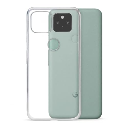 TPU Hülle kompatibel mit Google Pixel 5 Transparent Clear Case Schutz Handy Tasche Silikon mit mungoo Displayputztuch von mungoo mach mal anders ...