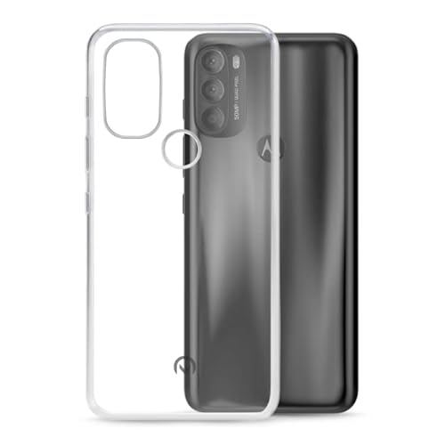TPU Hülle kompatibel mit Motorola Moto G71 5G Transparent Clear Case Schutz Handy Tasche Silikon mit mungoo Displayputztuch von mungoo mach mal anders ...