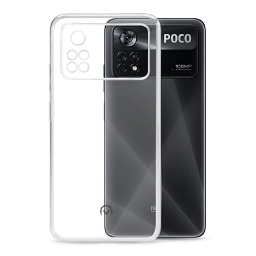 TPU Hülle kompatibel mit Xiaomi Poco X4 Pro 5G Transparent Clear Case Schutz Handy Tasche Silikon mit mungoo Displayputztuch von mungoo mach mal anders ...