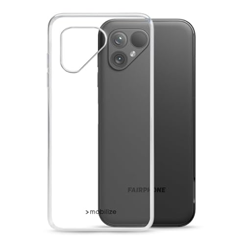 TPU Hülle passend für Fairphone 5 Transparent Clear Case Schutz Handy Tasche Silikon mit mungoo Displayputztuch von mungoo mach mal anders ...