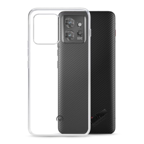 TPU Hülle passend für Motorola ThinkPhone Transparent Clear Case Schutz Handy Tasche Silikon mit mungoo Displayputztuch von mungoo mach mal anders ...