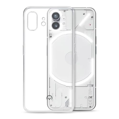 TPU Hülle passend für Nothing Phone (1) Transparent Clear Case Schutz Handy Tasche Silikon mit mungoo Displayputztuch von mungoo mach mal anders ...