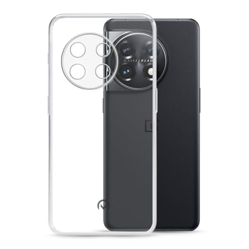 TPU Hülle passend für Oneplus 11 Transparent Clear Case Schutz Handy Tasche Silikon mit mungoo Displayputztuch von mungoo mach mal anders ...
