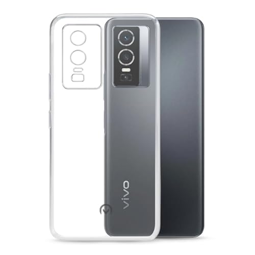 TPU Hülle passend für Vivo Y76 5G Transparent Clear Case Schutz Handy Tasche Silikon mit mungoo Displayputztuch von mungoo mach mal anders ...