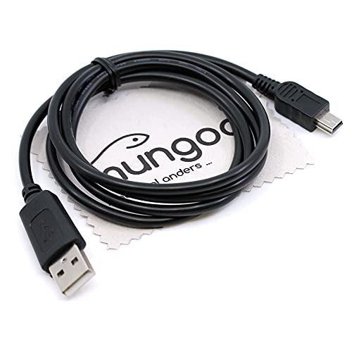 USB Datenkabel passend für Panasonic K1HA05CD0014, K1HA05CD0016, K1HA05CD0019, K1HY04YY0032, K2KYYYY00050, K2KYYYY00141 Kamera Mini-USB 1m Daten Kabel OTB mit mungoo Displayputztuch von mungoo mach mal anders ...