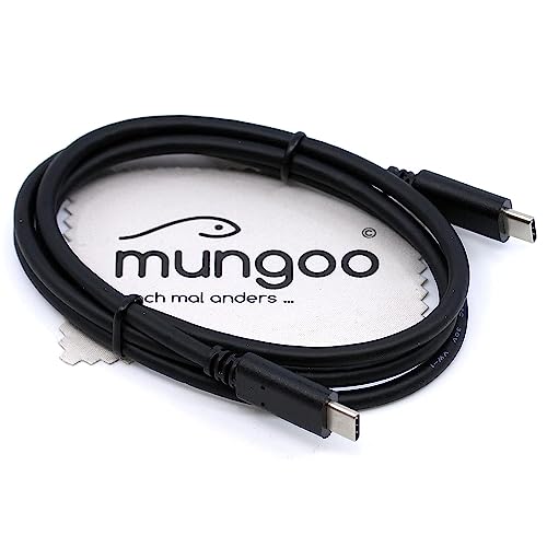 USB Ladekabel passend für Motorola Edge 40, Razr 40, Razr 40 Ultra 60W Power Delivery Typ-C Datenkabel 1m mit mungoo Displayputztuch von mungoo mach mal anders ...