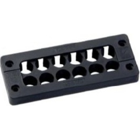 KDL/C 24/12, sw, Set  - Kabeldurchführungsleiste schwarz KDL/C 24/12, sw, Set von murrplastik