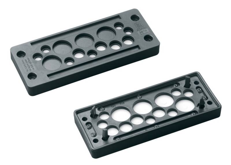 Murrplastik Kabeldurchführungsplatte KDP/N 24/29 sw murrplastik 87301180 von murrplastik