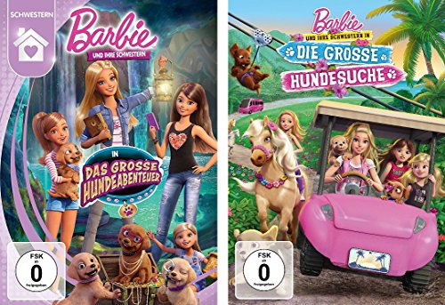 2 DVDs - Barbie und Ihre Schwestern : das große Hundeabenteuer & die große Hundesuche im Set - Deutsche Originalware [2 DVDs] von music-movie-more