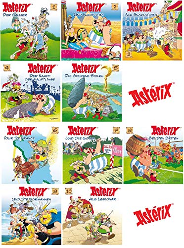 Asterix - Hörspiel / CD 1-10 (1+2+3+4+5+6+7+8+9+10) im Set - Deutsche Originalware [10 CDs] von music-movie-more