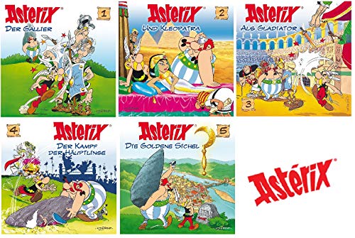 Asterix - Hörspiel / CD 1-5 (1+2+3+4+5) im Set - Deutsche Originalware [5 CDs] von music-movie-more