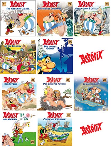 Asterix - Hörspiel / CD 21-30 (21+22+23+24+25+26+27+28+29+30) im Set - Deutsche Originalware [10 CDs] von music-movie-more