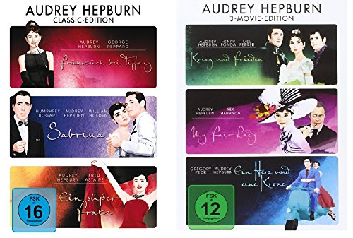 Audrey Hepburn - 6 Filme - Classic Movie Edition im Set - Deutsche Originalware [6 DVDs] von music-movie-more