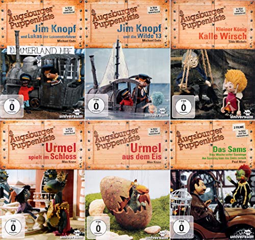 Augsburger Puppenkiste: Jim Knopf - Urmel - Kalle Wirsch + Das Sams (7-Filme-Set) [6-DVD] von music-movie-more