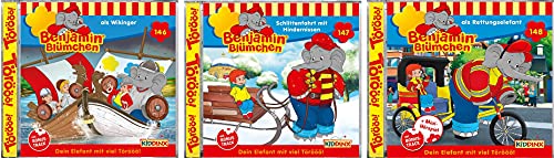 Benjamin Blümchen - Hörspiel CD Folge 146 / 147 / 148 im Set - Deutsche Originalware [3 CDs] von music-movie-more