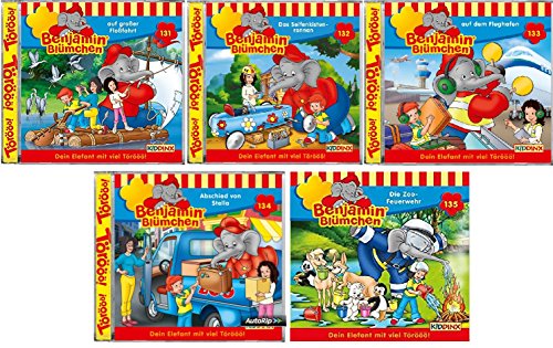 Benjamin Blümchen - Hörspiel Folge / CD 131-135 im Set - Deutsche Originalware [5 CDs] von music-movie-more