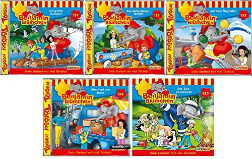 Benjamin Blümchen - Hörspiel Folge / CD 131-135 im Set - Deutsche Originalware [5 CDs] von music-movie-more