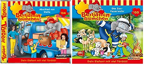 Benjamin Blümchen - Hörspiel Folge / CD 134+135 - die neuen Folgen im Set - Deutsche Originalware [2 CDs] von music-movie-more