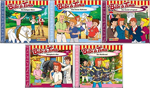 Bibi & Tina - Hörspiel zur Zeichentrick TV - Serie CD 76-80 im Set - Deutsche Originalware [5 CDs] von music-movie-more