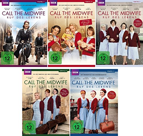 Call the Midwife - Ruf des Lebens 1-5 im Set - Deutsche Originalware [14 DVDs] von music-movie-more