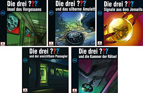 Die Drei ??? (Fragezeichen) - Folge/CD 186-190 im Set - Deutsche Originalware [5 CDs] von music-movie-more